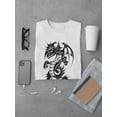 thumbnail image 3 of Big Black Dragon With Wings Tee Men's -Image by Shutterstock, 3 of 4