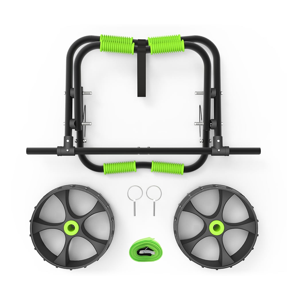 Kadyn Modern Kayak Cart, Kayak Carrier Cart with Wheels, Aluminium Kayak Trolley Cart for Kinds of Kayaks, Green