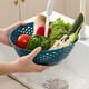 thumbnail image 4 of Cubierta de malla reutilizable para alimentos y cesta de lavado | Cúpula de plástico para alimentos con borde elástico | Protector de cocina de 25 x 25 x 12 cm para comer en interiores y exteriores, 4 of 6