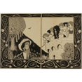 thumbnail image 3 of Aubrey Vincent Beardsley 14x11 Black Modern Framed Museum Art Print Titled - Study for How a Devil in Woman's Likeness Would Have Tempted Sir Bors (1893), 3 of 5