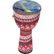 FF Bonfires 8.5-Inch Drum - Durable PVC Djembe Drums Adults, Multicolor Uneteenth Drums Percussion Instrument West Style Djembes Instrument for Beginner