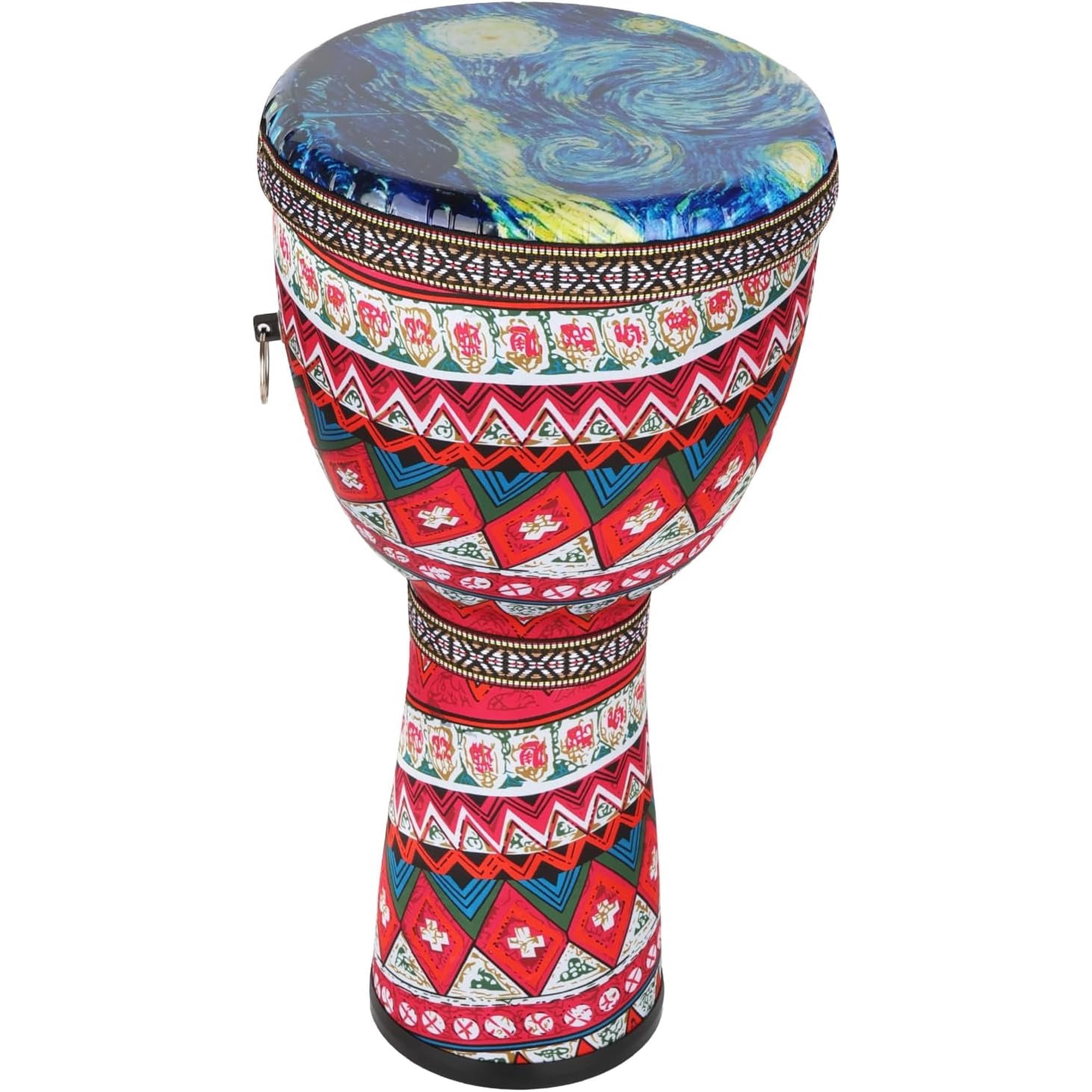 FF Bonfires 8.5-Inch Drum - Durable PVC Djembe Drums Adults, Multicolor Uneteenth Drums Percussion Instrument West Style Djembes Instrument for Beginner