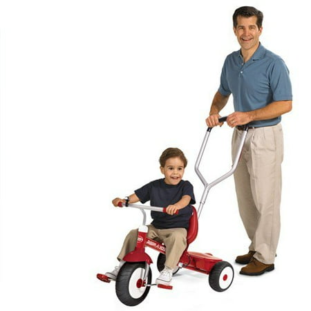 UPC 042385957067 product image for Radio Flyer Deluxe Steer & Stroll Tricycle | upcitemdb.com