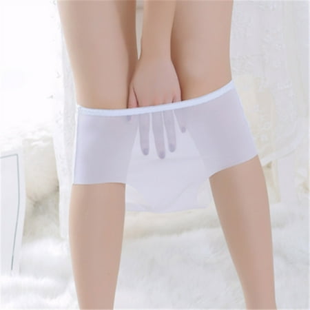 Rigardu Hot Sale!! Underwear for Women Cotton Low Waist Panties Full Coverage Briefs Soft Strech Ladies Breathable Panties Women Transparent Breathable Women s White Xl