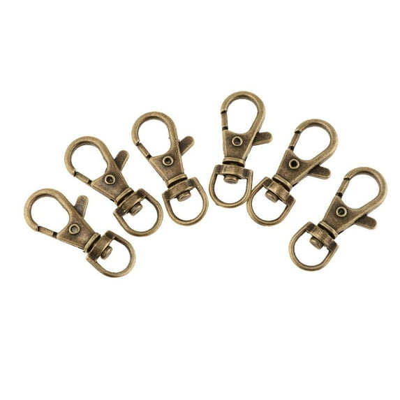 40pcs Swivel Lanyards Clasps For Jewelry Findings - Antique Antique Brass