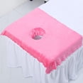 thumbnail image 4 of Cubiertas de sábanas para camilla de con orificio para la cara, Rosa oscuro Yuyangstore Sábana para cama de masaje, 4 of 8