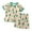 Green, variant on SROBPTY Outfit Set for Toddler Boys Girls Print Short Sleeve Top Crew Neck and Shorts