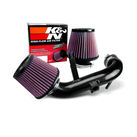 - K&N Air Filter + CPT Cold Air Intake (Black) - 09- 15 Mitsubishi Lancer 2.4L 4cyl Non-Turbo (AUTOMATIC TRANSMISSION ONLY) CPT-438-K