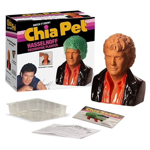 Chia Pet David Hasselhoff - Decorative Pot Easy to Do Fun to Grow