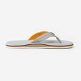 thumbnail image 3 of Hari Mari Mens Dunes Flip Flops Light Gray Memory Foam Arch Support 1061-203, 3 of 4