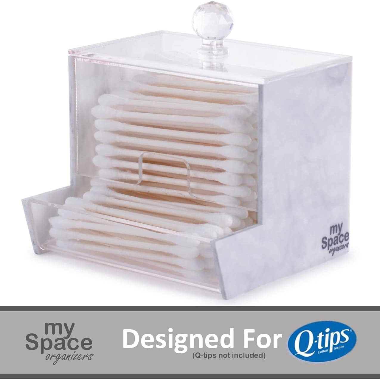 Clear Acrylic Q-Tip / Cotton Swab Storage Container – All About Tidy