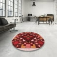 thumbnail image 4 of Ahgly Company Machine Washable Indoor Rectangle Transitional Crimson Red Area Rugs, 7' x 9', 4 of 7
