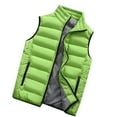 thumbnail image 2 of Valentine's Day Deals!2022 Juebong Men Quilted Stand Collar Outwear Padded Vest Sleeveless Jackets for Casual Work Travel Outdoor Lightweight, 2 of 5