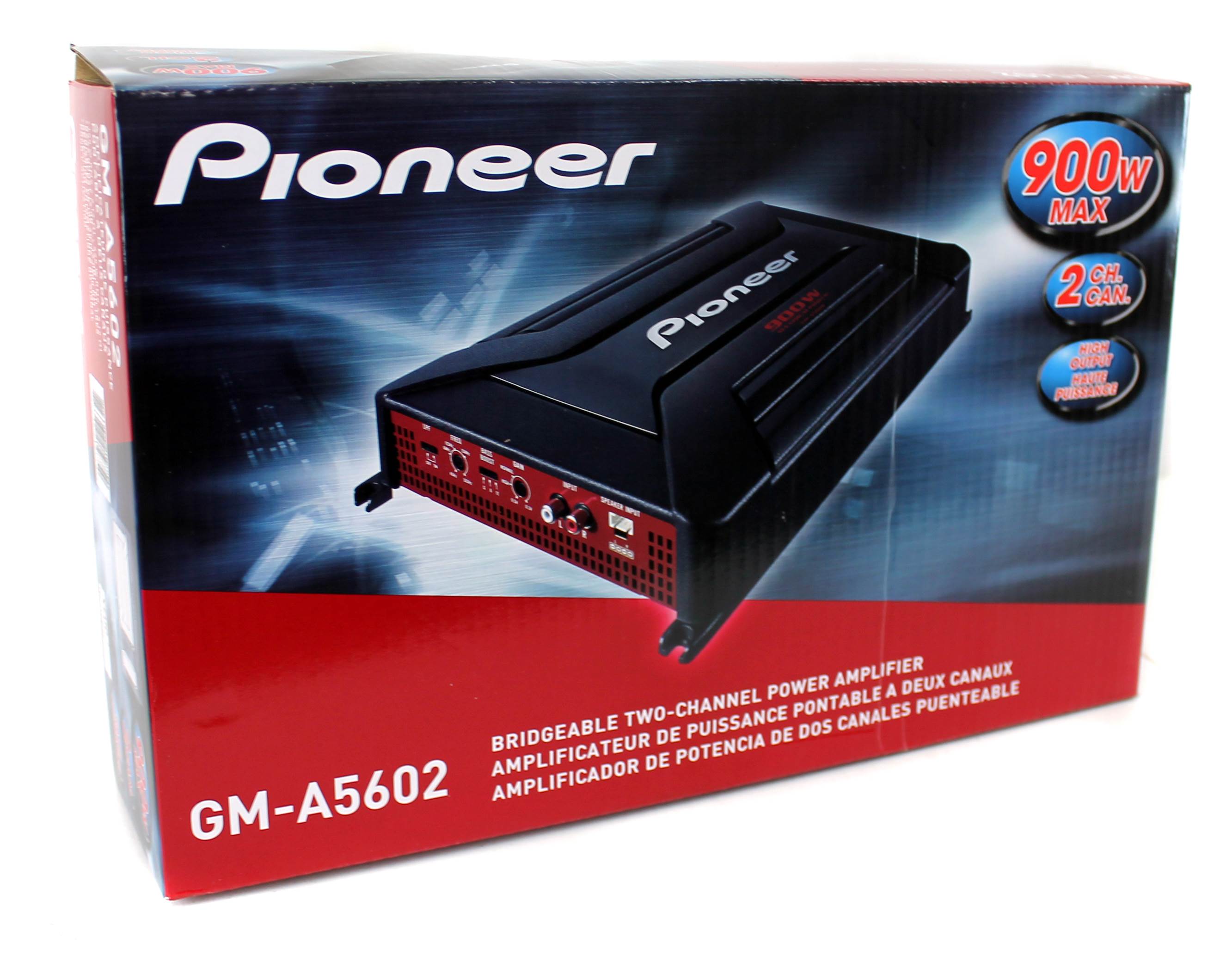 Pioneer GM-A5602 2-Channel Bridgeable Amplifier with 900 Watts Max Power and Bass Boost Control - image 5 of 5