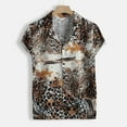 thumbnail image 4 of TIHLMK Mens Tshirts Men Summer Fashion Shirts Casual Striped Shirts Short-Sleeve Top Blouse, 4 of 8