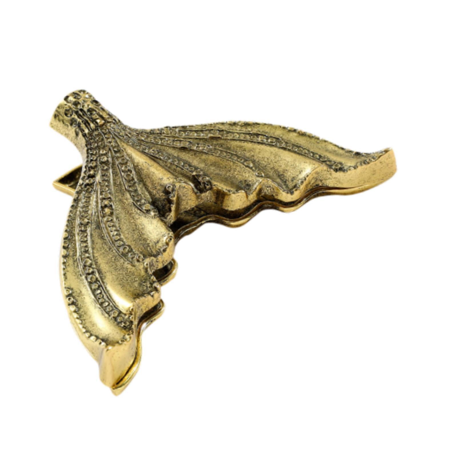 QccHieUs Fish Tail Book Clip Bookmark Reading Marker Page Holder for Men Women Teens Boys Old Gold