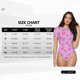 thumbnail image 5 of Balery Pink Donuts Body de cuello redondo de manga corta para mujer Tops de manga corta Tops básicos-Large, 5 of 7
