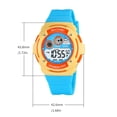 thumbnail image 3 of Reloj Digital Deportivo Impermeable para Niños con Pantalla Luminosa, Alarma, Cronómetro, Resistente a Golpes, Correa Ajustable para Niños y Niñas, 3 of 9