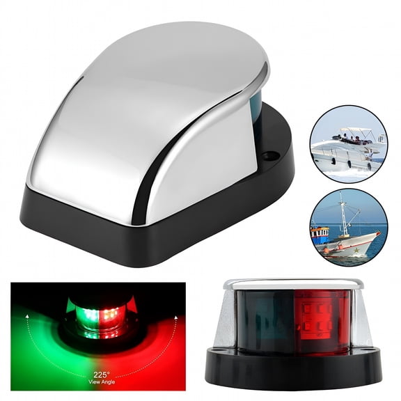 HIBIBUD 12V Boat Light LED Marine Yacht Navigation Lights Red Green Ship Running Lamps