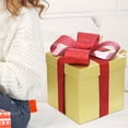 thumbnail image 4 of Clearance！ Christmas Gift Box，Medium Glitter Birthday Gift Box With Lids Ribbon And Tissue Paper Gift Box 1 Pcs 7.8X7.8X7.8 Inches，, 4 of 6