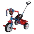 thumbnail image 1 of Triciclo Apache Spiderman Grande Deluxe con Barra de Empuje Rojo, 1 of 4