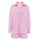 thumbnail image 5 of Pijamas de manga larga de verano europeos y americanos de algodón y lino para mujer, ropa de hogar holgada de moda, conjunto de dos piezas, 5 of 6