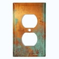 thumbnail image 2 of Metal Light Switch Plate Outlet Cover Image of Distressed Copper MET011, 2 of 13