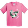 thumbnail image 3 of Inktastic Cute Axolotl Swimming with Bubbles Youth T-Shirt, 3 of 5
