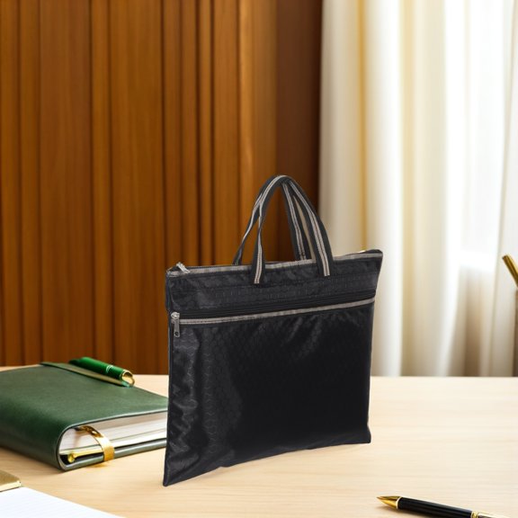 ETEREAUTY 2-Pack Oxford Cloth Laptop Bag with Zippered File Compartments and Handles for Work and Office Use