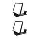 thumbnail image 1 of Seitruly Soporte para amplificador de pantalla 3D, lupa plegable para teléfono móvil, soporte HD, soporte para amplificador de vídeo, soporte para negro 2piezas, 1 of 6