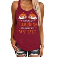 thumbnail image 1 of Camiseta sin mangas de Halloween para mujer, camiseta sin mangas con estampado gráfico divertido de playa de verano para adultos, blusa Fridja  gh629, 1 of 9
