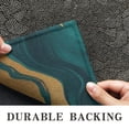 thumbnail image 6 of Teal Marble Gold Line Pattern Door Rugs,Washable Non Slip Door Mats Indoor,Decorative Door Mats,Entry Mat Indoor for Entrance,Bedroom,Kitchen,Bathroom,16"x24", 6 of 6