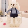 thumbnail image 3 of 40cm Candy Color Long-eared Rabbit Plush Toy Dressed Small White Rabbit Can Be Hung On The Wall To Sleep To Soothe Birthday Gift, 3 of 5