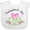 AA-White, variant on Inktastic Pawpaw's Girl Heart Flowers Girls Baby Bib