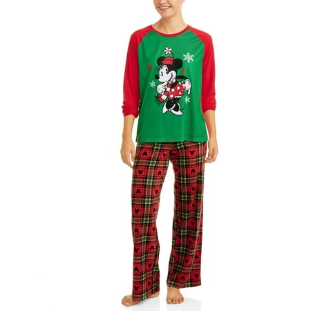Disney Minnie mouse holiday family sleep pajamas, 2-piece set
