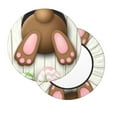 thumbnail image 2 of Naloa Brown Bunny Round Bar Stool Cushion Cover 12-14 inch, Fits Kitchen, Office, Restaurant Chairs - 13 inch, 2 of 7