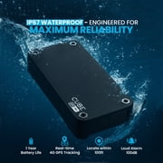 Cube GPS Tracker for Vehicles Magnetic Mount, Up to 1 Year Battery, IP67 Waterproof with Real-Time Location