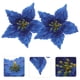 thumbnail image 4 of 7 piezas de flores artificiales decorativas con purpurina navideña., 4 of 6