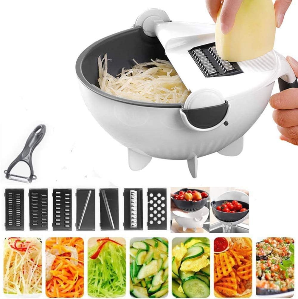 Mandoline Slicer Thickness Adjustable, FITNATE 9 in 1 Vegetable Chopper and  Slicer with 5 Rep, 1 unit - Fry's Food Stores