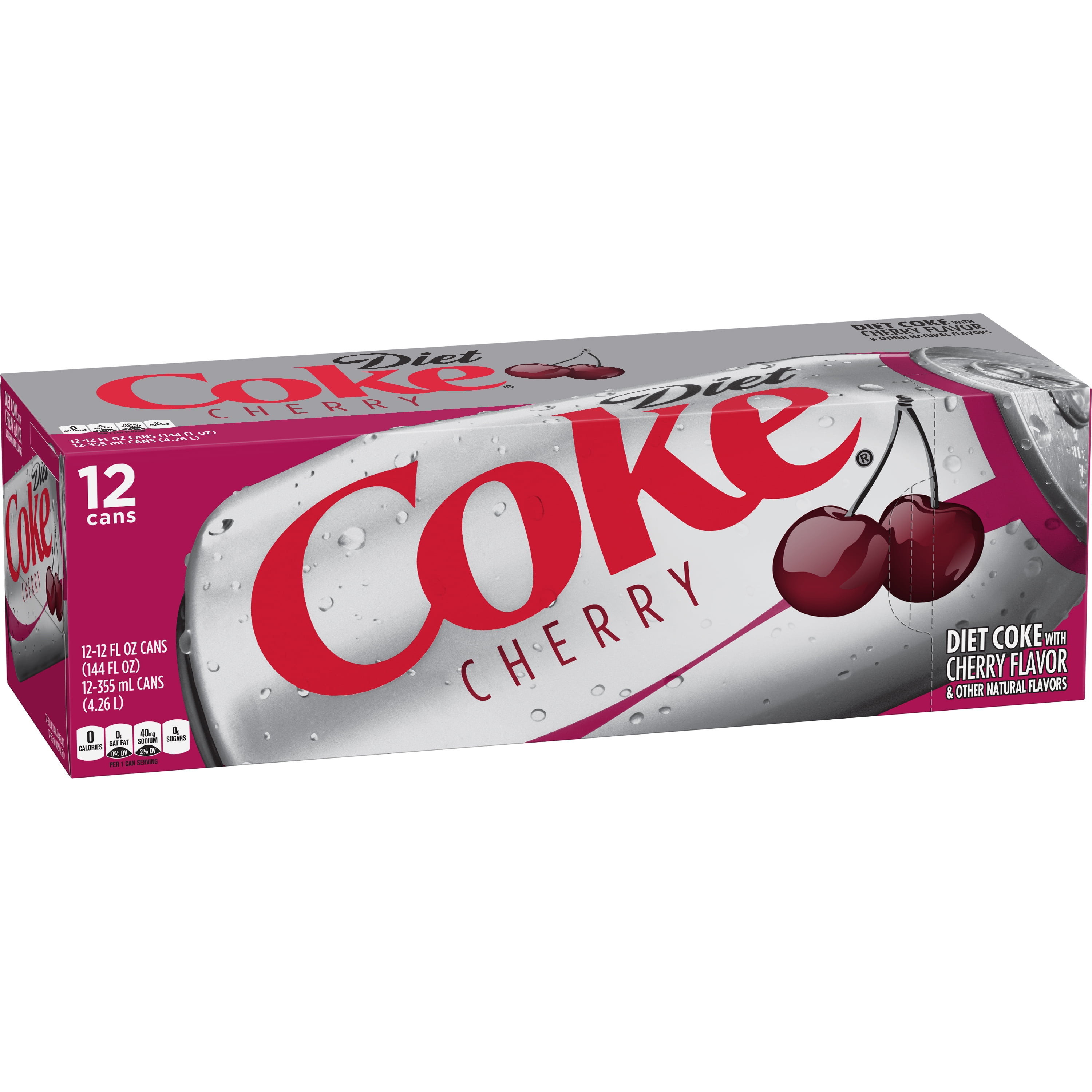 CocaCola Diet Coke Cherry Soda, 12 Fl. Oz., 12 Count
