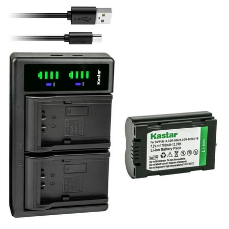 Kastar 1-Pack CGR-S602 Battery and LTD2 USB Charger Compatible with Panasonic Lumix DMC-LC5  Lumix DMC-LC5A-K  Lumix DMC-LC5A-S  Lumix DMC-LC5B  Lumix DMC-LC5K  Lumix DMC-LC5S Camera