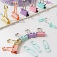 thumbnail image 4 of Colored Office Clips Set, Paper Clips Binder Clips Assorted Multifunction Push Pins Sets with Box for Office School Document, 4 of 7
