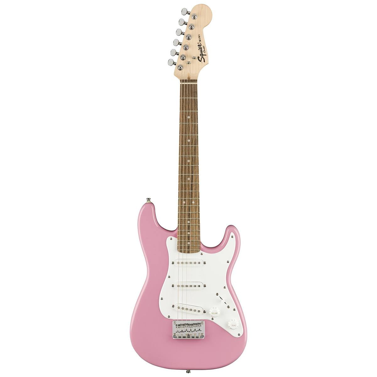 Squier affinity mini stratocaster 2024 v2 electric guitar shell pink