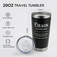 thumbnail image 2 of Chaos Coordinator Mug, Fun Birthday Gifts for Men, Boss, Assistant, Coworker, Teacher Appreciation Gifts. Thank You Gifts, Administrative Professional Day Gifts, 20 Oz Black, 2 of 6
