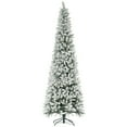 thumbnail image 1 of HOMCOM Arbre de Noël Artificiel en Forme de Crayon de 9 Pieds avec Base en Acier, Vert, 1 of 10