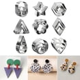 thumbnail image 1 of justharion 27PC Polymer Clay Cutter Stainless Steel Geometry Pottery Tool Cutting Mould, 1 of 8