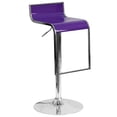 thumbnail image 6 of Flash Furniture Plastic Adjustable Bar Stool in Orange, 6 of 8