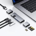 thumbnail image 1 of Hub USB C 7-en-2 para MacBook Thunderbolt 4 con HDMI 4K 60Hz Ethernet y Lector de Tarjetas MicroSD S, 1 of 13