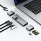 thumbnail image 1 of Hub USB C 7-en-2 para MacBook Thunderbolt 4 con HDMI 4K 60Hz Ethernet y Lector de Tarjetas MicroSD S, 1 of 13