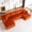 Orange, variant on Living room with frameless sofa - modern casual U-shaped sofa - modular sofa with reclining chair that doesn't require installation.,Orange
